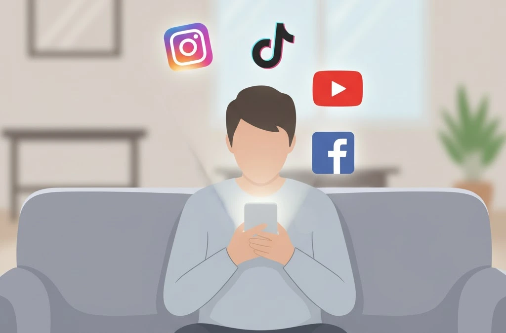 Dépendance aux réseaux sociaux chez les adultes